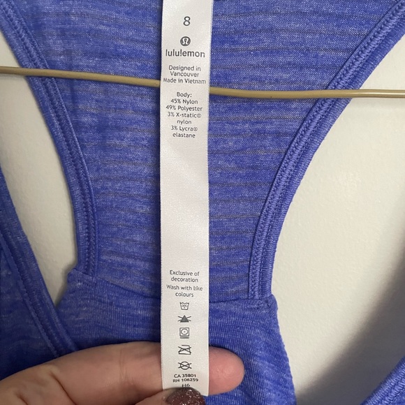SOLD! Lululemon purple tank top - Picture 2 of 4